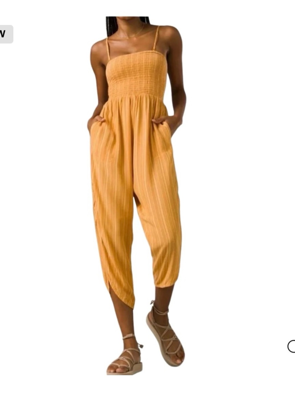 Prana Mustard Coloured Romper- Fernie Jumpsuit